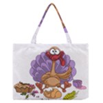 funny thanksgiving turkey Zipper Medium Tote Bag