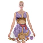 funny thanksgiving turkey Velvet Skater Dress