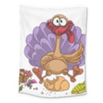 funny thanksgiving turkey Medium Tapestry