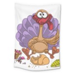 funny thanksgiving turkey Large Tapestry