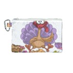 funny thanksgiving turkey Canvas Cosmetic Bag (Medium)