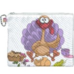 funny thanksgiving turkey Canvas Cosmetic Bag (XXXL)