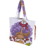 funny thanksgiving turkey Drawstring Tote Bag