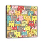 Cute Xmas Cats Mini Canvas 6  x 6  (Stretched)