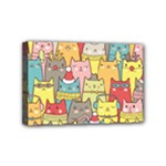 Cute Xmas Cats Mini Canvas 6  x 4  (Stretched)