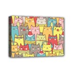 Cute Xmas Cats Mini Canvas 7  x 5  (Stretched)