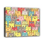 Cute Xmas Cats Canvas 10  x 8  (Stretched)