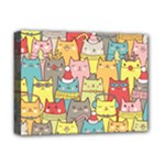 Cute Xmas Cats Deluxe Canvas 16  x 12  (Stretched) 