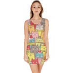 Cute Xmas Cats Bodycon Dress