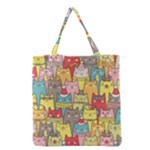 Cute Xmas Cats Grocery Tote Bag