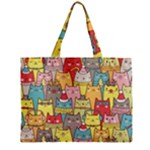 Cute Xmas Cats Zipper Mini Tote Bag