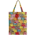 Cute Xmas Cats Zipper Classic Tote Bag