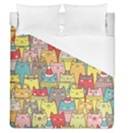 Cute Xmas Cats Duvet Cover (Queen Size)