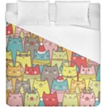 Cute Xmas Cats Duvet Cover (King Size)