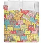 Cute Xmas Cats Duvet Cover Double Side (California King Size)