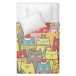 Cute Xmas Cats Duvet Cover Double Side (Single Size)