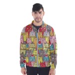 Cute Xmas Cats Windbreaker (Men)