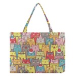 Cute Xmas Cats Medium Tote Bag