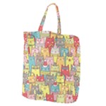 Cute Xmas Cats Giant Grocery Tote