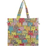 Cute Xmas Cats Canvas Travel Bag