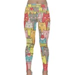 Cute Xmas Cats Lightweight Velour Classic Yoga Leggings