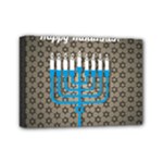 black happy Hanukkah Mini Canvas 7  x 5  (Stretched)