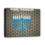 black happy Hanukkah Deluxe Canvas 14  x 11  (Stretched)