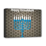 black happy Hanukkah Deluxe Canvas 16  x 12  (Stretched) 