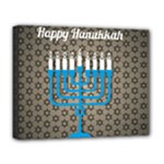 black happy Hanukkah Deluxe Canvas 20  x 16  (Stretched)