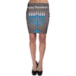 black happy Hanukkah Bodycon Skirt