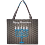 black happy Hanukkah Mini Tote Bag