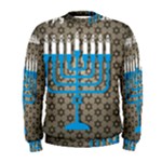 black happy Hanukkah Men s Sweatshirt