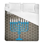 black happy Hanukkah Duvet Cover (Full/ Double Size)