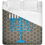 black happy Hanukkah Duvet Cover (King Size)