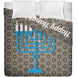 black happy Hanukkah Duvet Cover Double Side (King Size)