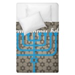 black happy Hanukkah Duvet Cover Double Side (Single Size)