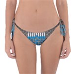 black happy Hanukkah Reversible Bikini Bottom