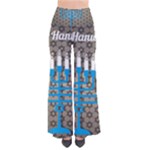 black happy Hanukkah So Vintage Palazzo Pants