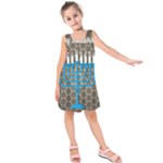 black happy Hanukkah Kids  Sleeveless Dress