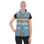 black happy Hanukkah Women s Button Up Vest