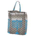 black happy Hanukkah Giant Grocery Tote