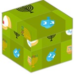 colorblock green hanukkah Storage Stool 12 