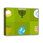 colorblock green hanukkah Deluxe Canvas 14  x 11  (Stretched)