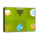 colorblock green hanukkah Deluxe Canvas 16  x 12  (Stretched) 