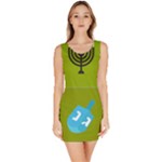 colorblock green hanukkah Bodycon Dress