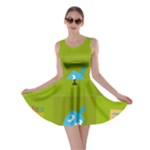 colorblock green hanukkah Skater Dress