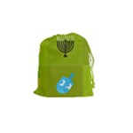 colorblock green hanukkah Drawstring Pouch (Small)