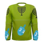 colorblock green hanukkah Men s Long Sleeve Tee