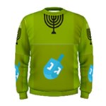 colorblock green hanukkah Men s Sweatshirt