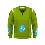 colorblock green hanukkah Kids  Sweatshirt